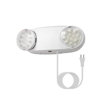 Imagem de GZRUIYANG Luzes De Emergência Led Com Bateria Reserva, Luminárias De Emergência Comerciais Para Empresas, Residências, Falha De Energia, Iluminação De Sinal De Saída De Emergência Com Cabo De 1,0 M