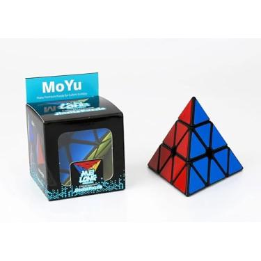Imagem de MoYu Pyraminx, Cubo Mágico 3x3, Puzzle Triangular de Velocidade, Preto
