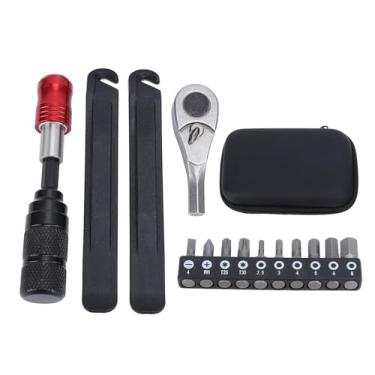 Imagem de Chave de catraca Ciclismo Conjunto de alavancas de pneus multitool kit de manutenção portátil de ciclismo com pedaços de fenda para uso em casa liga de alumínio de aço de uso de