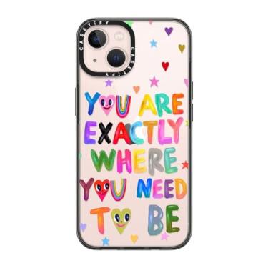 Imagem de CASETiFY Capa Compacta Para iPhone 13 [2X Testada Contra Quedas De Nível Militar/Proteção Contra Quedas De 1,2 M] Você Está Exatamente Onde Precisa Estar