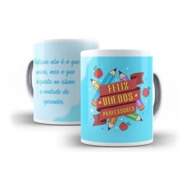 Imagem de Caneca Porcelana Presente Dia Dos Professores Com Frase - Villa Caneca