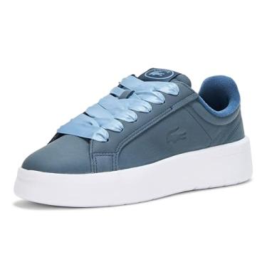 Imagem de Lacoste Tênis feminino Carnaby Plat, Azul-marinho/branco, 38