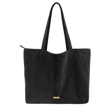 Imagem de Sacola de veludo VANDEL para mulheres e homens com zíper e bolsos