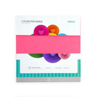Imagem de Papel Color Pop Rosa Pink Fluorescente Mimo - 30,5 x 30,5 cm - 180 g -