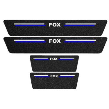 Imagem de Kit Soleira Protetora Porta Premium Blue PVC - Fox - Jhow Adesivos
