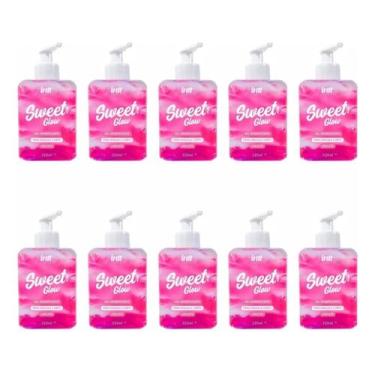Imagem de Kit 10 un Gel Hidratante Sweet Glow Beijável Aromatizante Virilha Sabo