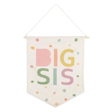 Imagem de WINGHENLEE Irmã mais velha, faixa para decoração de berçário, decoração de parede para quarto de criança, decoração de bandeira para quarto de bebê, sala de aula, sala de jogos, porta da frente do