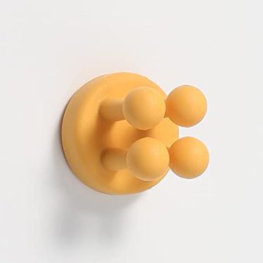 Imagem de 1 pç gancho de silicone autoadesivo sem costura banheiro cozinha parede ganchos sem perfuração, porta-chaves, suporte de toalha, gancho de armazenamento (cor: A) (A)