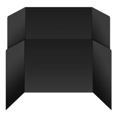 Imagem de Pacote com 2 divisórias de mesa para estudantes – Divisor de plástico durável e à prova d'água, pastas de sala de aula, suprimentos para professores, painéis de plástico fáceis de limpar para mesas de