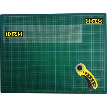 Imagem de Base Corte A2 60x45 Régua 10x45 Cortador Scrapbook Patchwork - De Acor