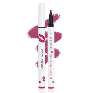 Imagem de YUANLI Caneta Marcadora Lip Stain, Delineador E Batom 2 Em 1, Cor Matte À Prova D'Água De Longa Duração Para Mulheres, Lápis Líquido Hidratante 24 Horas - 02