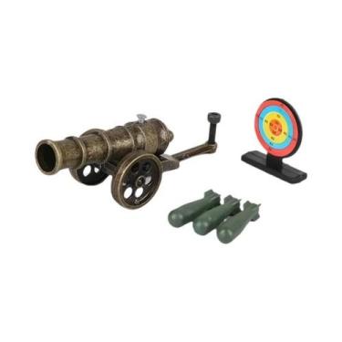 Imagem de Mini Modelo De Canhão, Réplica De Arma Militar, Decoração De Mesa, Bri
