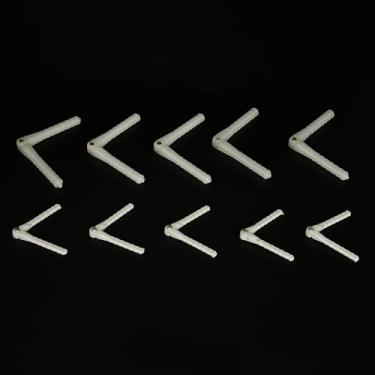 Imagem de 10 peças de dobradiça de pino de plástico para avião RC helicóptero aeronave DIY modelo avião fixo peças (2,5 x 48 mm/4,5 x 67 mm)
