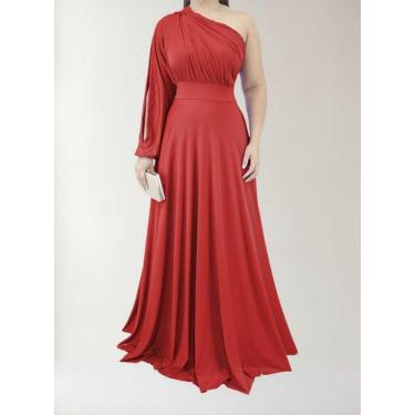 Imagem de Vestido Luxo Para Casamento Formatura, Festa, Batizado - Casual Dress,