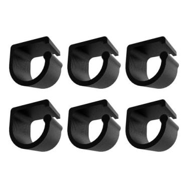 Imagem de Kit 6 Organizador Fios Slim PLA Cabos Ocultos Mesa Instalação Fácil - 