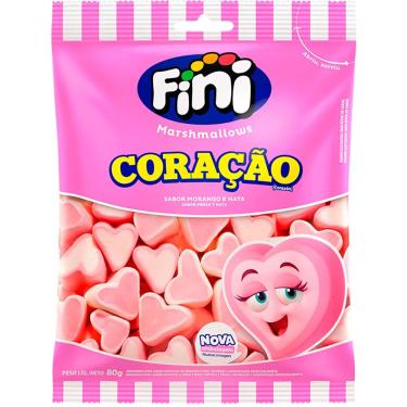 Imagem de Marshmallow Coração Fini 60g Zero Gordura