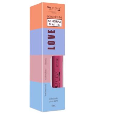 Imagem de Batom Líquido Matte 48H Max Love - Longa Duração Sem Transferência - Cor 280 Nude - Maquiagem Boca Cosméticos