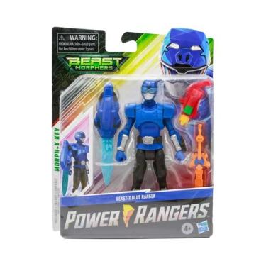 Imagem de Amarelo Ouro Vermelho Azul Hasbro Power Rangers Action Figure Beast Mo