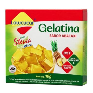 Imagem de Gelatina Stevia Lowçucar Plus Abacaxi 10g