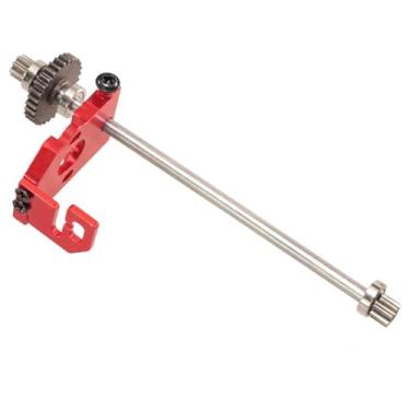 Imagem de Dynwave Suporte de motor para carro RC, engrenagem de motor, peças de reposição para 1:28, acessórios de atualização, base de montagem, eixo de transmissão, Vermelho