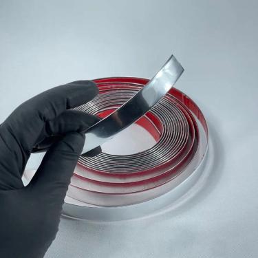 Imagem de Fita Metalizada Autocolante Revestimento Decorativo 1 Metro