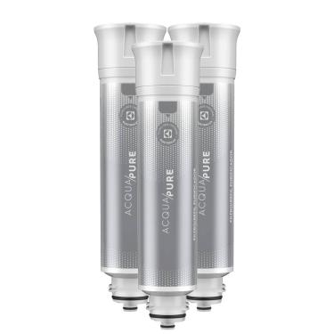 Imagem de Kit 3 Filtros/Refis Originais de Água Acqua Pure para Purificador Electrolux PE12A/PE12B/PE12G/PE12V/PE12P