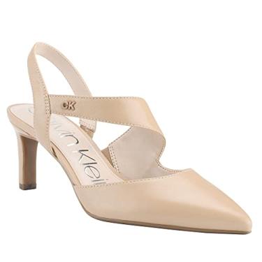 Imagem de Calvin Klein Sapato feminino Larin, Couro natural, 34