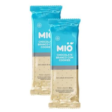Imagem de Kit 2 Chocolate Mió Branco com Cookies Zero 20g
