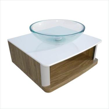 Imagem de Lavabo para Banheiro Cris Wood 50,5cm X 47,0cm X 31,1cm - Cris Metal