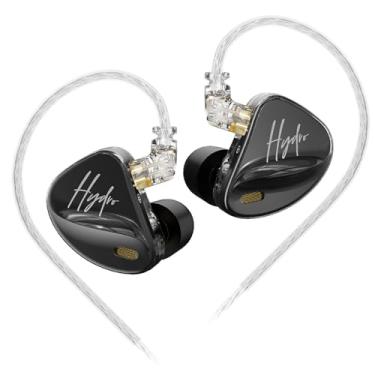 Imagem de CCA Fones de ouvido Hydro in Ear Monitor com 4 interruptores de afinação, fones de ouvido híbridos 2DD 8BA para jogos, fones de ouvido HiFi Bass IEM para músicos, cantores, engenheiros de áudio