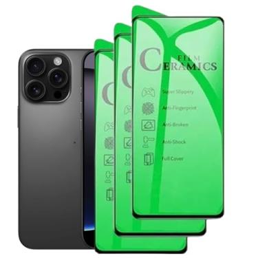Imagem de [GL CASES] Kit 3x Pelicula iPhone 14 Em Cerâmica Película iPhone 14 Com Cobertura Total Da Tela Pelicula Flexível Resistente Ultra Fina Não Quebra E Não Trinca Anti Impacto Queda e Choque
