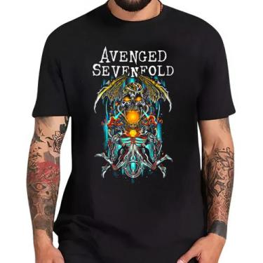 Imagem de Camisa da Banda Avenged Sevenfold Groove Metal Rock Progressivo Camise