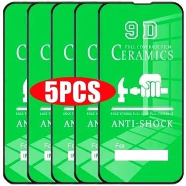 Imagem de OZ MARKETPLACE [Pacote com 5] [3 pacotes + 2 bônus] Protetores de tela de cerâmica flexíveis transparentes duráveis para Mi 10T, 10T Lite, 10T Pro, 11i, 11X, 11X Pro; Redmi K30, K30 Pro, K40, K40 Pro,