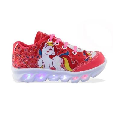 Imagem de Tenis De Led Infantil Feminino Unicornio Lançamento, 26