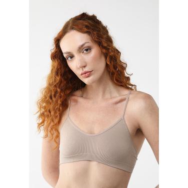Imagem de Sutiã Trifil Triângulo Costas Nadador Jacquard Bege Trifil C04210 feminino