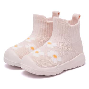Imagem de MORENDL Sapatos De Meia Para Bebês, Pantufas Infantis Antiderrapantes Meninos E Meninas