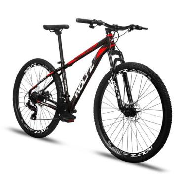 Imagem de Bicicleta Aro 29 Woltz Ride 21 Marchas Freios A Disco, Preto, Vermelho