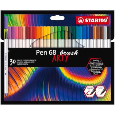 Imagem de STABILO Conjunto de 30 canetas pincel Arty 68, pacote com 30, multicoloridas