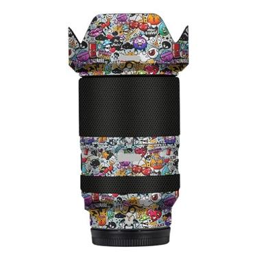 Imagem de Adesivo de lente de câmera antiarranhões para Tamron 28-300mm F4-7.1 adequado para Sony Mount Coat Wrap película protetora película protetora capa 28-300 F4-7.1 (Graffiti White)