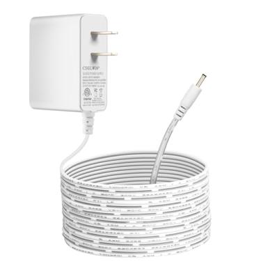 Imagem de CSGLWDP Cabo de alimentação de 9V para câmera TP-Link Tapo C100 C200 C210 C310 C320WS C100/A TC70 CCTV Smart Security Camera Adaptador AC/DC T090060-2B1 Carregador de substituição