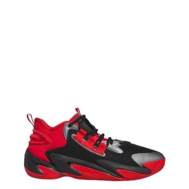 Imagem de adidas Tênis de basquete masculino Byw Select, Core Black/Better Scarlet/Iron Metal, 40