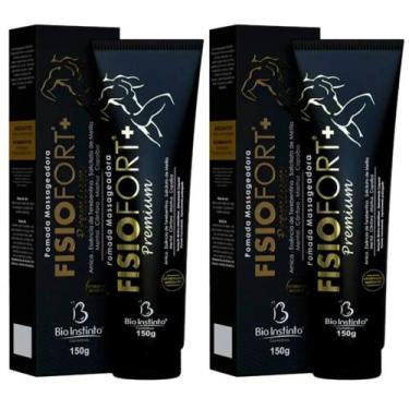 Imagem de KIT 2x Pomada Fisiofort Premium 150g  Pomada Massageadora efeito Benge