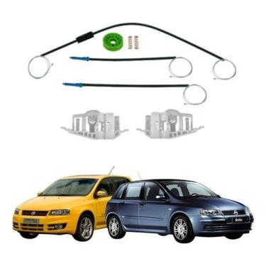 Imagem de Kit Reparo Vidro Elétrico C Arraste Fiat Stilo Diant Leld