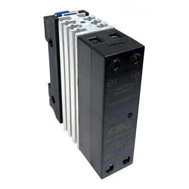 Imagem de Rele Estado Sólido c/ Dissipador 25A 3-32 DC Slim