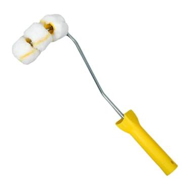 Imagem de KiBcsLic Kit de rolo de pintura de tubo com moldura para espaços apertados, pincel de rolo de tubo leve para pintura de grades, cotovelos e cercas