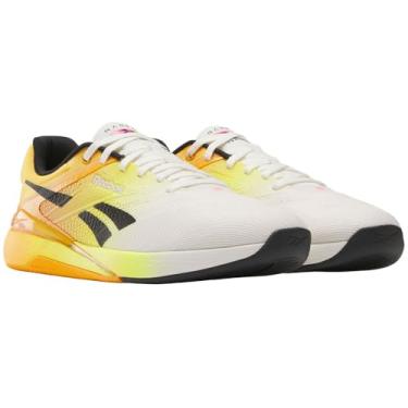 Imagem de Reebok Unissex e disponível em tamanhos grandes, Chalk Black Electric Âmbar, 40 EU