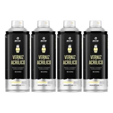 Imagem de 4 Spray Pro Verniz Acrilico Ceramica Natural Montana 400ml, Acetinado