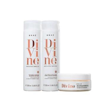 Imagem de Kit Braé - Shampoo Divine 250ml + Condicionador Divine 250ml + Máscara