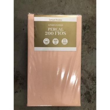 Imagem de Jogo de Lençol Casal Queen 100% Algodão 200 Fios - Malular, Salmão