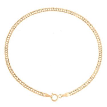 Imagem de Pulseira De Ouro Elo Duplo 18k Masculina Grumet  20cm - DR Joias